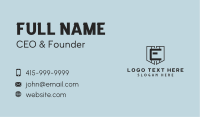 Business Firm Letter E Business Card Design