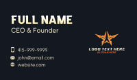 Superhero Thunder Star  Business Card Preview