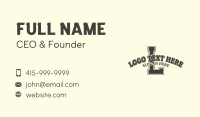 Sports Brand Letter Business Card Design