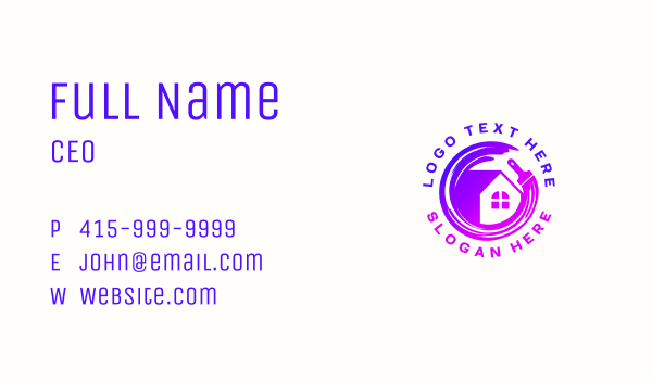 House Renovation Paint  Business Card Design Image Preview