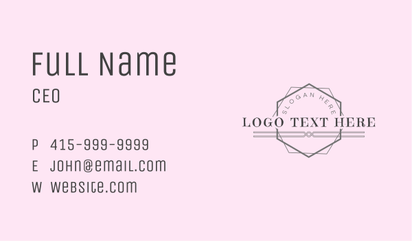 Hexagon Business Company Business Card Design Image Preview