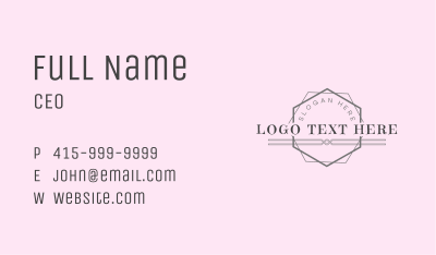 Hexagon Business Company Business Card Image Preview