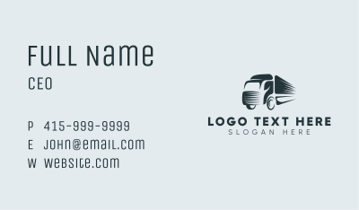 Automotive Truck Transport Business Card Image Preview
