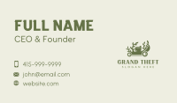 Backyard Lawn Mowing Business Card Design