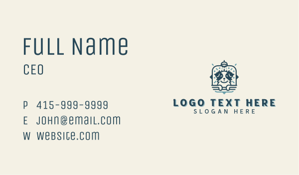 Puppy Dog Pet Grooming Business Card Design Image Preview
