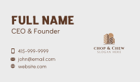 Two Tower Building Business Card Image Preview