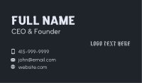 Gothic Brand Wordmark Business Card Image Preview