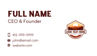 Mountain Adventure Camping Business Card Image Preview
