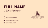 Generic Retro Lettermark  Business Card Preview