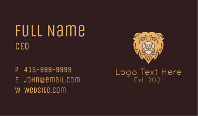 Wild Grizzly Bear Business Card