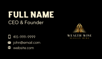 Premium Pyramid Consultant Business Card Image Preview