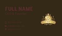 Shield Crown Ornament Business Card Preview