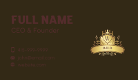 Shield Crown Ornament Business Card Image Preview