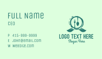 Vegetarian Restaurant Emblem Business Card Image Preview