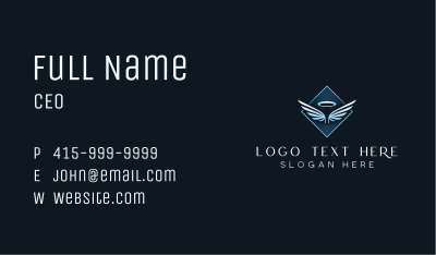 Christian Halo Wing Business Card Image Preview