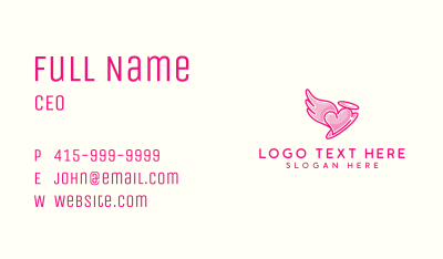 Love Halo Wings Business Card Image Preview