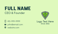 Eco Leaf Shield  Business Card Image Preview