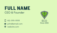 Eco Leaf Shield  Business Card Image Preview