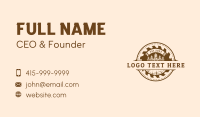 Wood Sawmill Workshop Business Card Image Preview