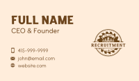 Wood Sawmill Workshop Business Card Image Preview