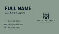 Law Justice Letter A & M Business Card Design