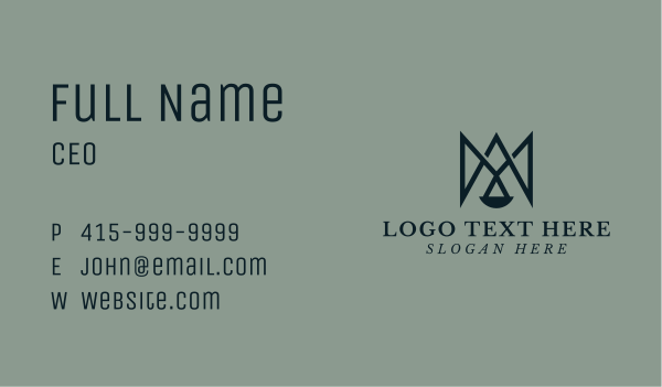 Law Justice Letter A & M Business Card Design Image Preview