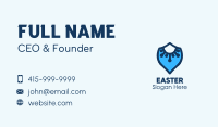 Blue Virus Defense Shield Business Card Image Preview