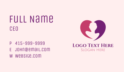 Beauty Heart Person Business Card
