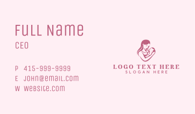 Mother Infant Pediatric Business Card Image Preview