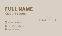 Elegant Aesthetic Wordmark Business Card Image Preview