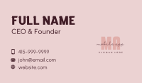 Signature Beauty Wordmark Business Card Image Preview