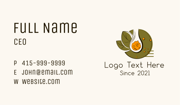 Spice Powder Spoon Business Card Design Image Preview