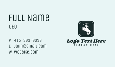 Cowboy Rodeo Barn Business Card Image Preview