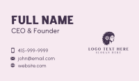 Woman Beauty Hairstylist Business Card Preview