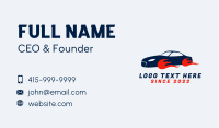 Burning Sports Car Business Card Image Preview