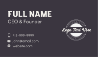 White Vintage Craft Business  Business Card Image Preview
