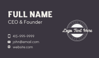 White Vintage Craft Business  Business Card Image Preview