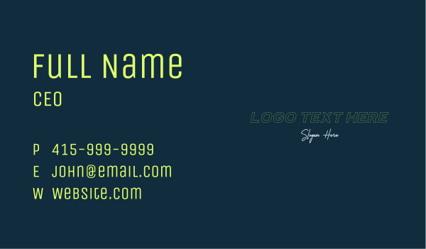 Modern Firm Wordmark Business Card Design Image Preview