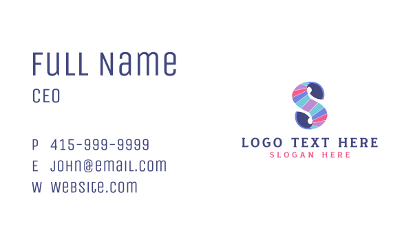 Colorful Letter S Firm Business Card Design Image Preview