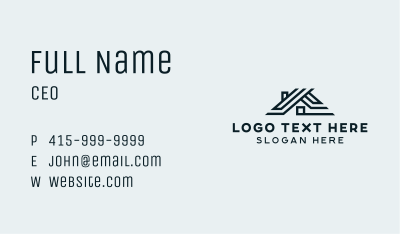 House Roofing Property Business Card Image Preview