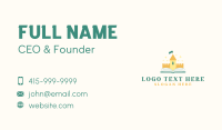 Castle Book Author Business Card Design