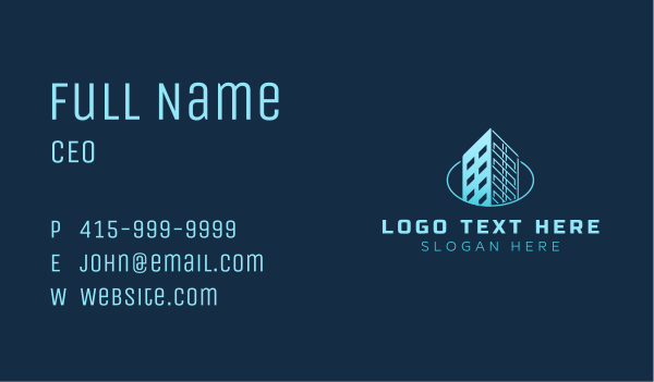 Tower Building Structure Business Card Design Image Preview