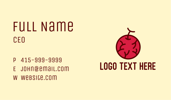 Cherry Fruit  Business Card Design Image Preview