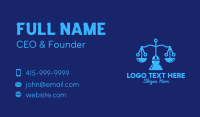 Justice Scale Tech  Business Card Image Preview