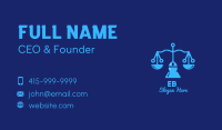 Justice Scale Tech  Business Card Image Preview