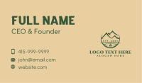 Mountain Forest Camp Business Card Image Preview