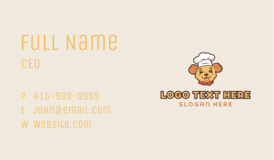 Chef Puppy Dog Business Card Image Preview