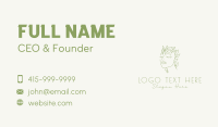 Eco Woman Face Business Card Design