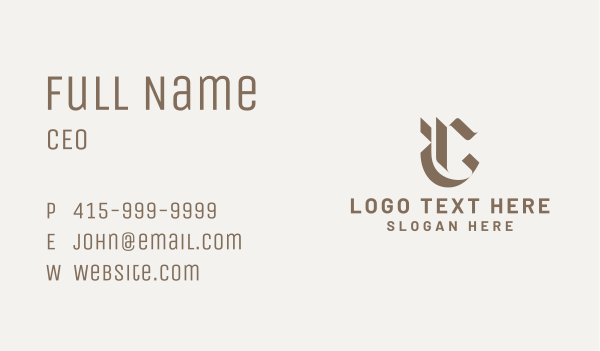 Letter G Tattoo Shop  Business Card Design Image Preview