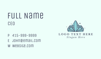Sparkle Crystal Jewelry Business Card Image Preview